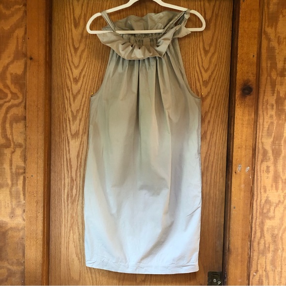 Liz Claiborne Paper Bag Dress Tan 6 - Picture 3 of 14